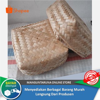  Besek  nasi catering besek  bambu  qurban ukuran 20x20 harga 