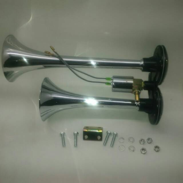Klakson/ horn angin 2 terompet/ trompet. Import