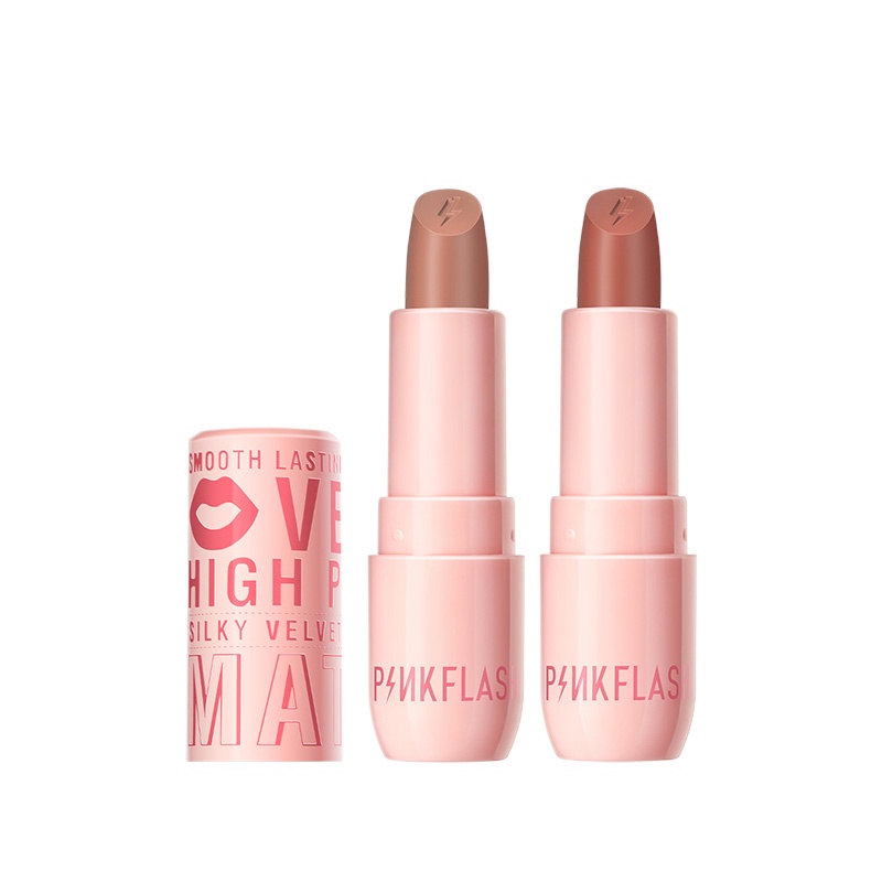 PINKFLASH PinkCover Cover Girl Velvet Matte Cream Lipstick High Pigment Lasting Silky Soft Smooth Creamy Not Dry Halus dan lembut