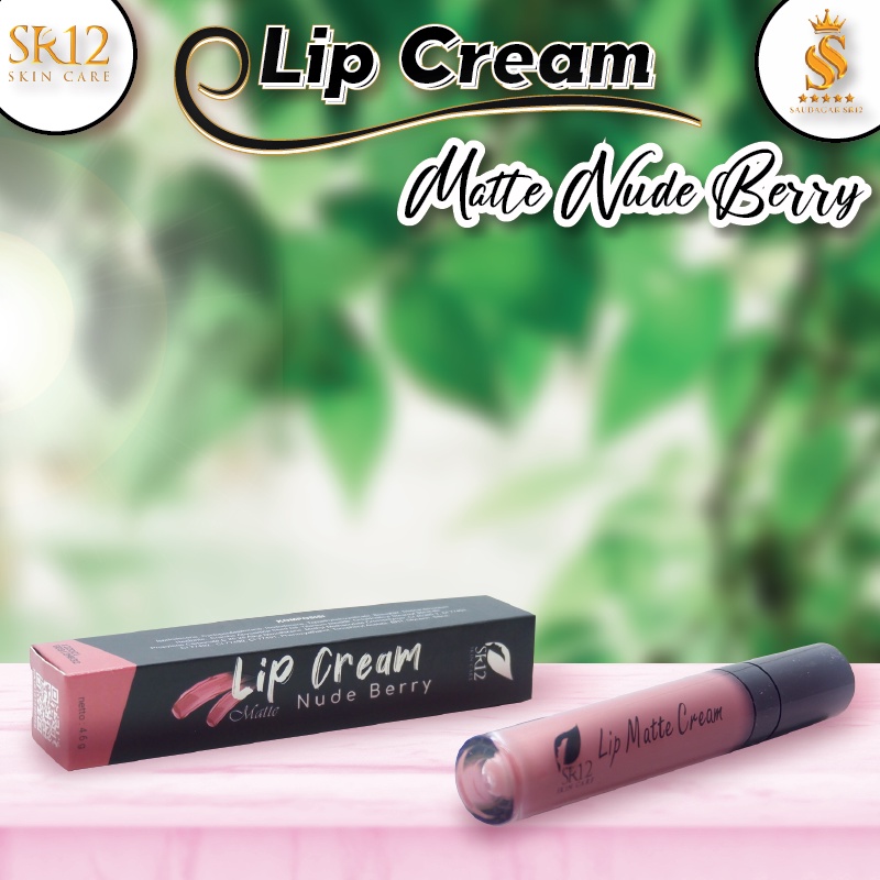 LIP MATTE CREAM NUDE BERRY SR12id / LIP MATTE /LIP MATTE  MOIST / NO PARABEN / TAHAN LAMA / Lip matte cream original / premium / berkualitas / termurah / terbaik / bagus / bpom / saudagarsr12