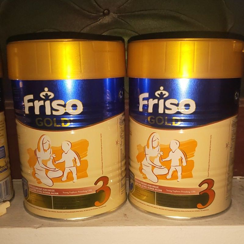 kaleng susu bekas friso frisolac 400 & 900 gram
