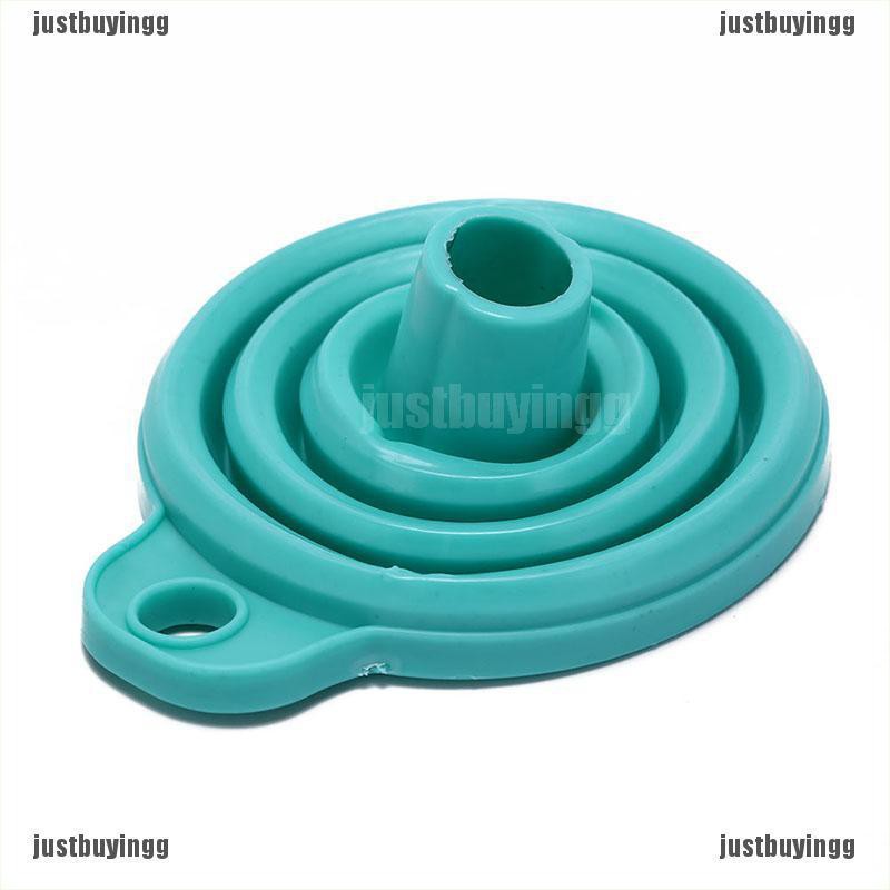 JB✪ silicone gel collapsible practical foldable funnel hopper kitchen tools