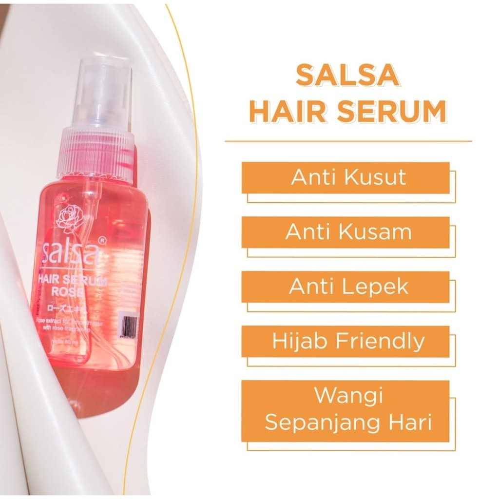 SALSA HAIR SERUM RAMBUT PERFUME SPRAY ROSE ( Bisa Untuk Hijab )