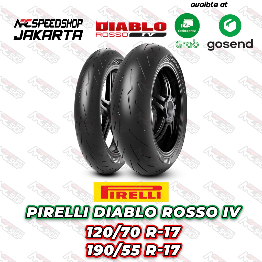BAN PIRELLI DIABLO ROSSO IV 120/70 & 190/55 Ban Pirelli Set DIABLO ROSSO 4
