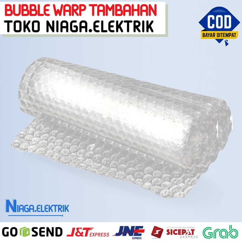 

BUBBLE WARP untuk tambahan packing Toko Niaga Elektrik