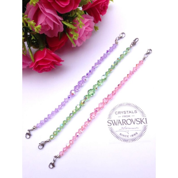 Konektor Masker Swarovski Kalung Masker Swarovski Tali Masker Swarovski