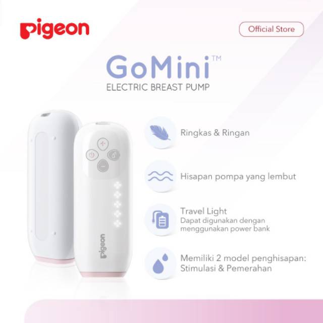 Pigeon - Go Mini Single Electric Breast Pump / pompa asi