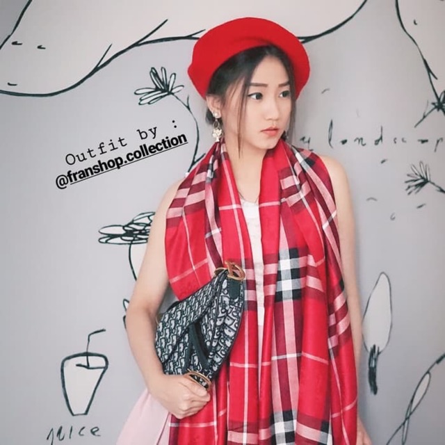 Syal Cashmere Burberry syal cashmere