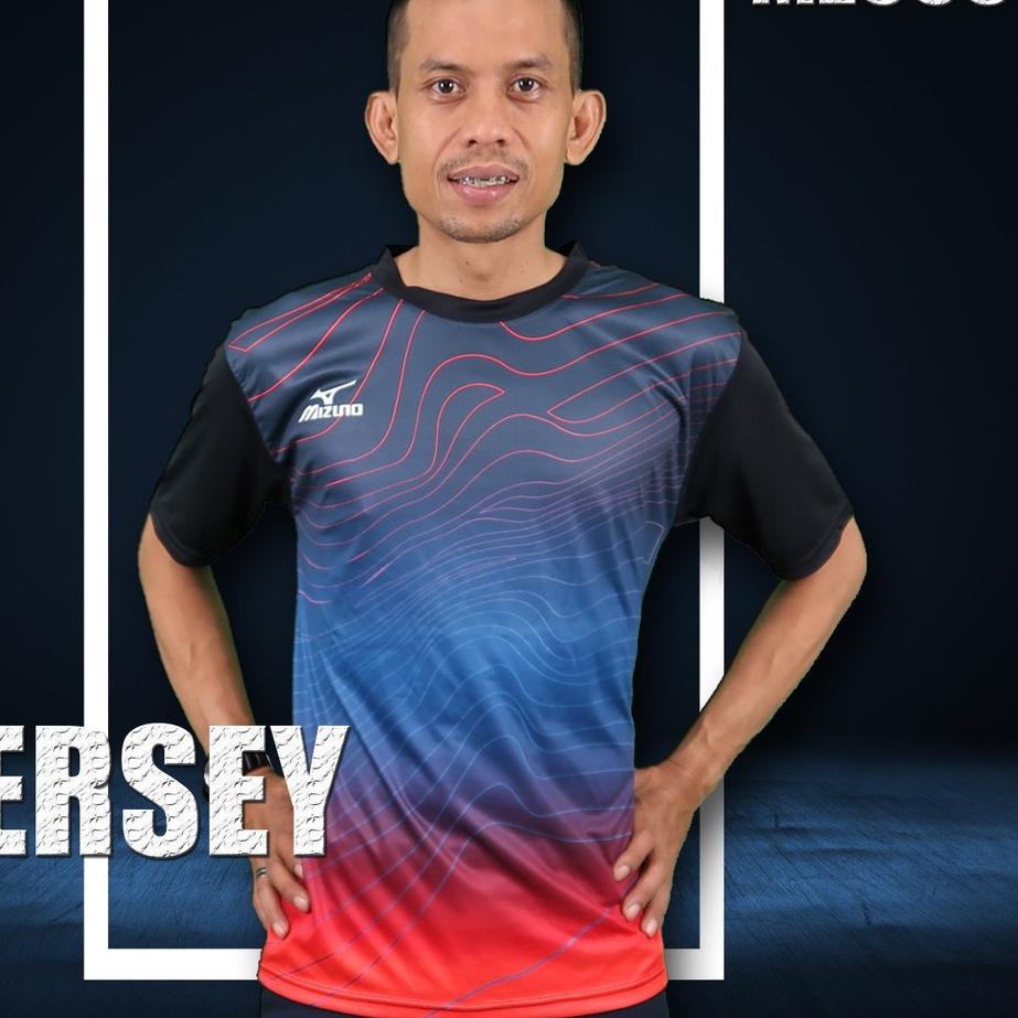 ❆ 1 SET PAKAIAN OLAHRAGA PRIA WANITA BAJU FUTSAL BAJU BADMINTON BAJU VOLLY MIZUNO GROSIR ➺