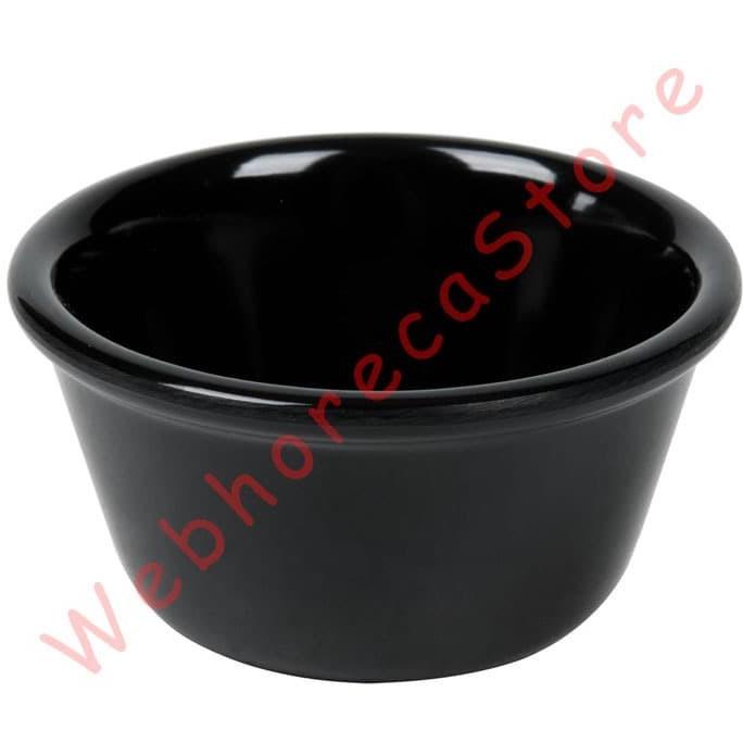 ,,,,,,,] Ramekin Melamine 6x4cm Black / Sloki Tempat Saus Melamin 50ml Hitam