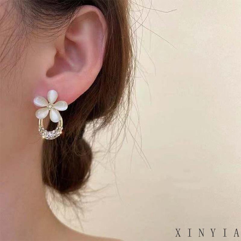 Anting Stud Opal Bentuk Nanas Untuk Wanita