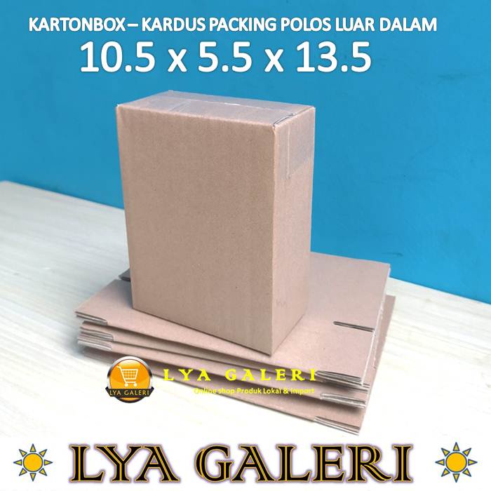 

Karton Box Kardus Packing Uk.10.5x5.5x13.5 cm Polos Luar Dalam
