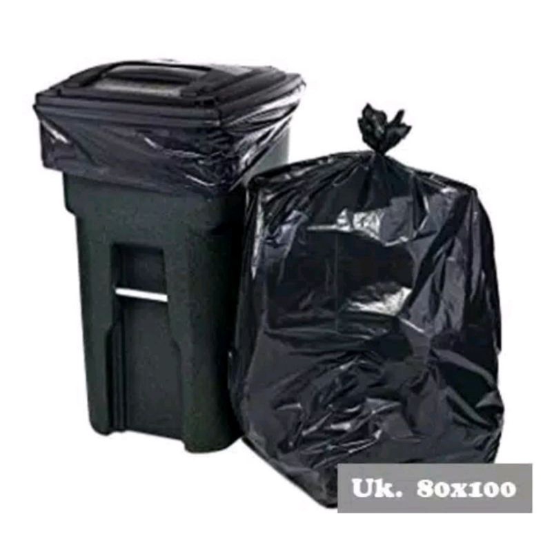 Jual Kantong Sampah Hitam Uk80x100 Plastik Sampah Kantong Plastik Sampah Trash Bag Tebal 8604