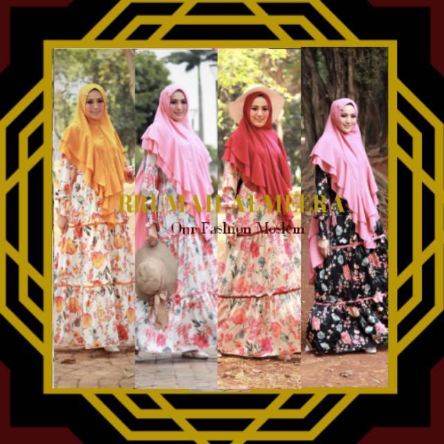 50.FASHION 2022 ALISHA ✔BAJU GAMIS SYARI SET KHIMAR GAMIS BAJU BUSANA MUSLIM LEBARAN MURAH REAL PICT