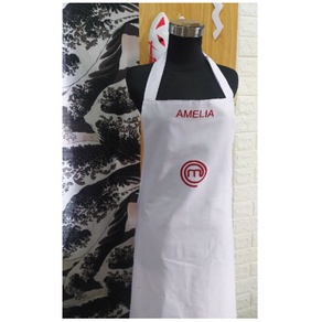 APRON CELEMEK MASTERCHEF BISA REQUEST NAMA