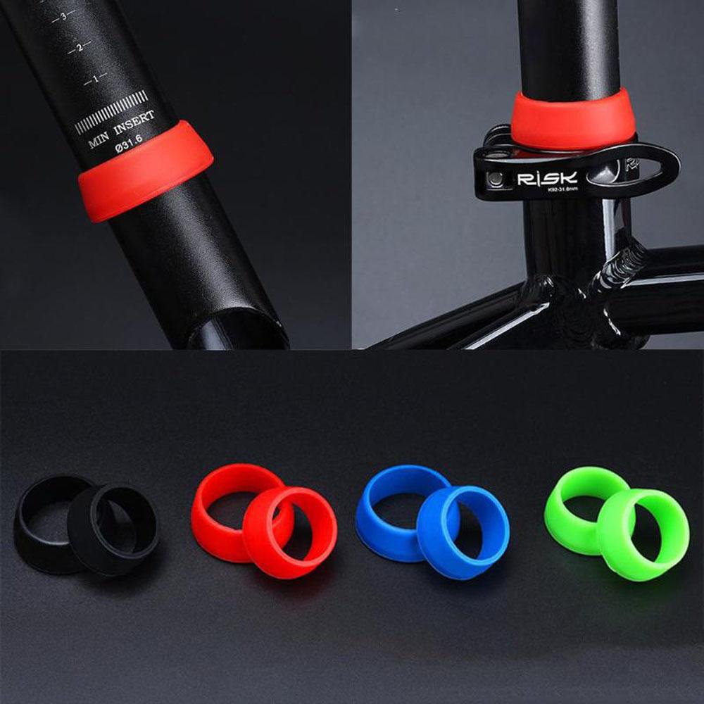 AUGUSTINA Seat Post Ring 1PC Sepeda Gunung Silikon Sepeda Seat Post Dust Cover Cycling