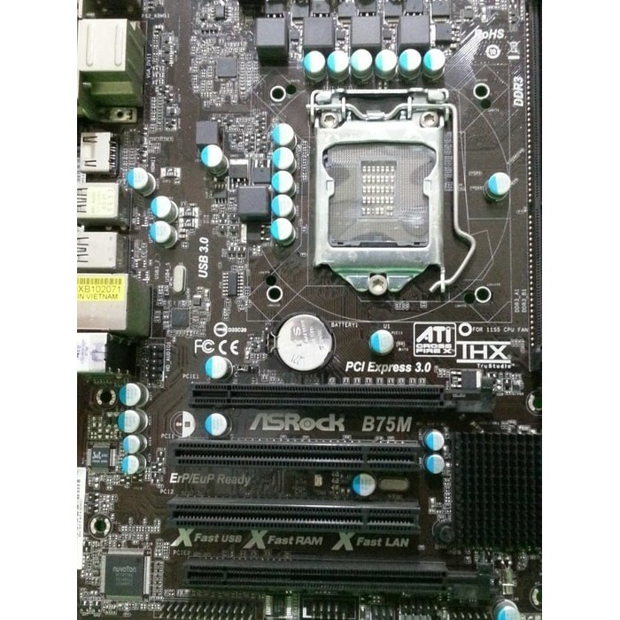 MOBO INTEL LGA1155 merk Asrock B75M / B75M-DGS / B75M-GL