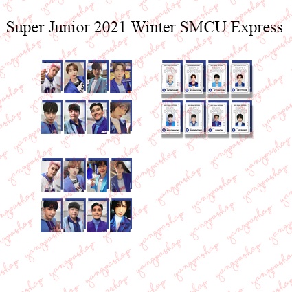 [READY / SET] SUJU SMCU EXPRESS PHOTOCARD FAN MADE UNOFFICIAL YANGPASHOP SUPJ SIWON DONGHAE KYUHYUN