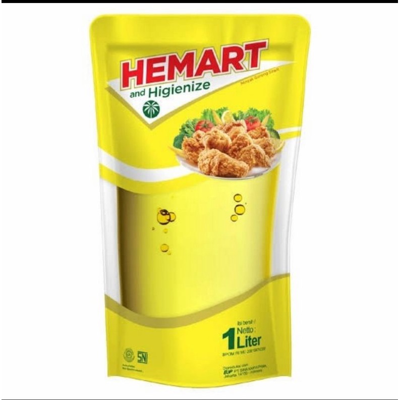 

Minyak Goreng Hemart 1L - Pouch