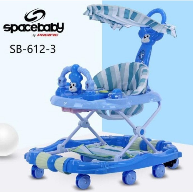 Space Baby Walker Spacebaby  SB-611-3  / 613-3 Plus Mainan Musik