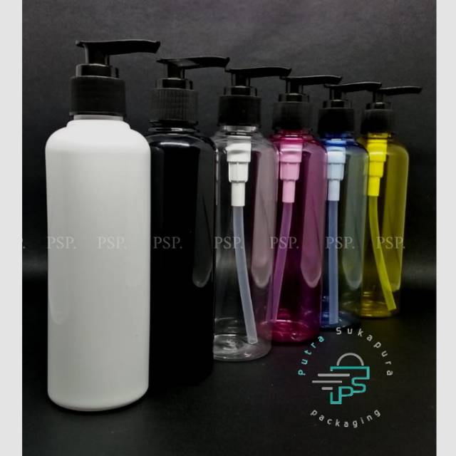 Botol pump 250ml / Botol plastik 250ml tutup pump / Botol sabun cair / botol plastik 250ml