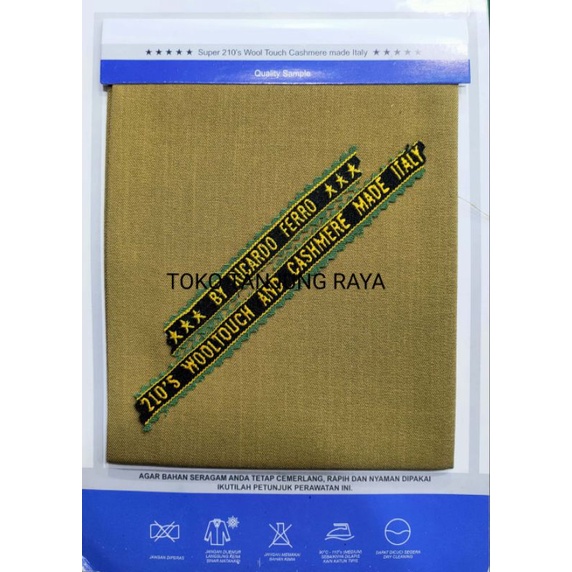 SEMI WOOL RICARDO FERRO BAHAN CELANA/JAS