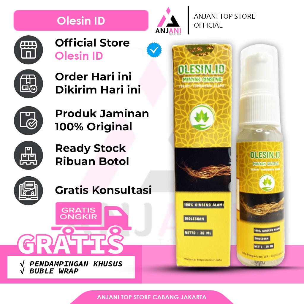 (Original) OLESIN.ID ORIGINAL OBAT BENJOLAN & KESEHATAN TREATMENT KELENJAR GETAH BENING MINYAK