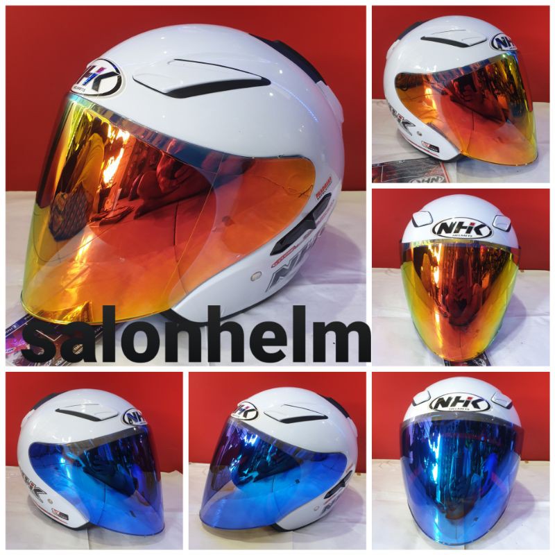 Helm NHK R1 Glossy Visor Flat Visor Iridium