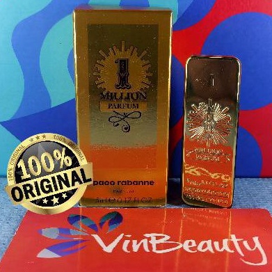 Miniatur Parfum OriginaL Paco Rabanne 1 Million Parfum 5 ml For Men Murah