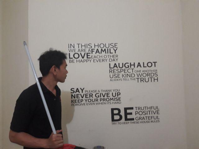 Stiker Dinding Xl Quote  Family 2 Dbs Jm 7320