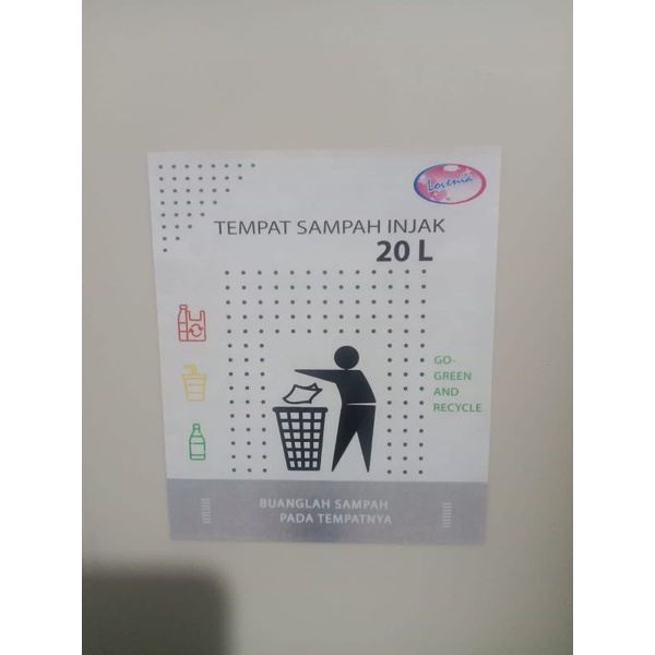 SALE!!! TEMPAT SAMPAH INJAK 12-20 LITER / TEMPAT WADAH SAMPAH INJEK 12-20 LITER LOVENIA ko