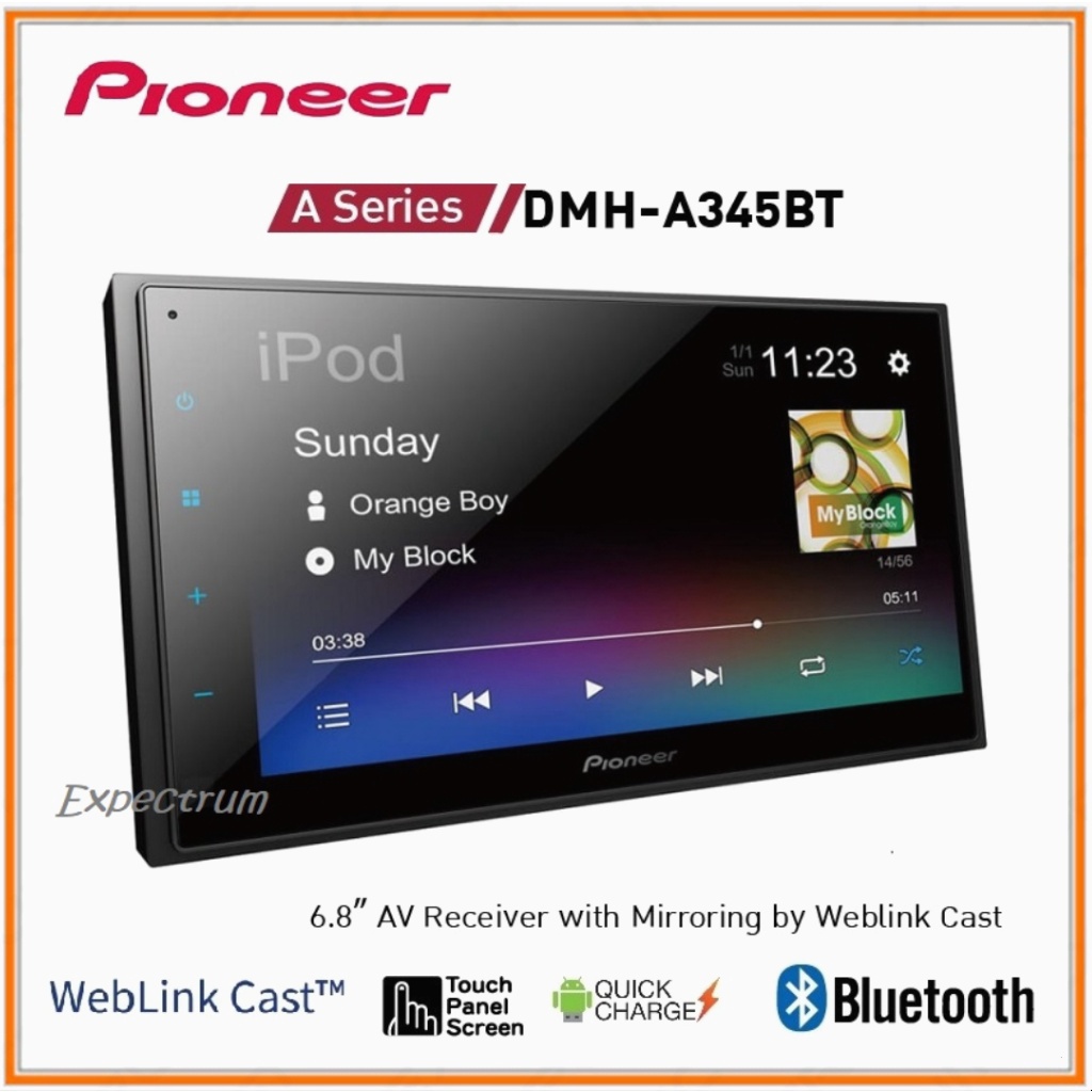 Pioneer DMH-A345BT / A345BT Headunit 2 Din Mirroring by WEBLINK CAST