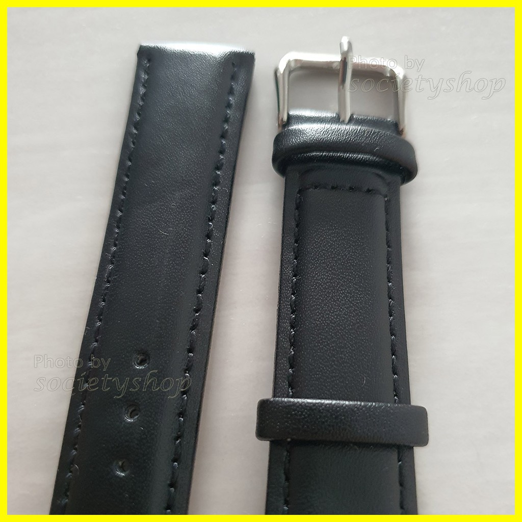 Leather Black Hitam Kulit Tali Jam Strap Watch 18 20mm 22mm DW timex