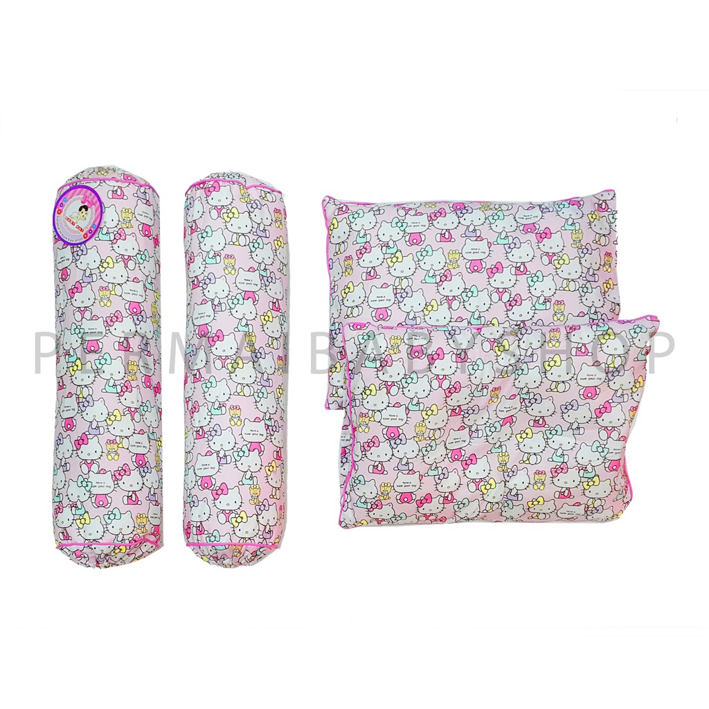 Promo !! SALE Bantal Guling Bayi Set BABY HAI - Full Print