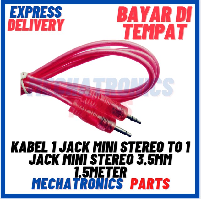 [DEV-9239] KABEL 1 JACK MINI STEREO TO 1 JACK MINI STEREO 3.5MM 1.5METER