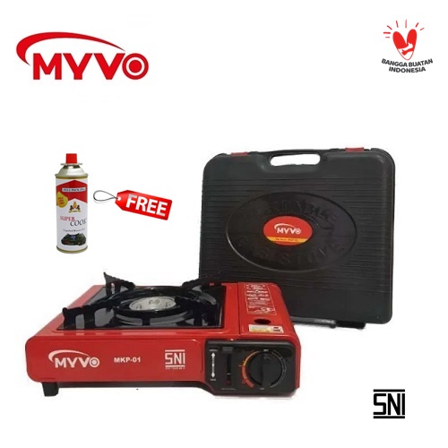 Kompor Gas Portable MYVO MKP-01 FREE Paket Gas Kaleng