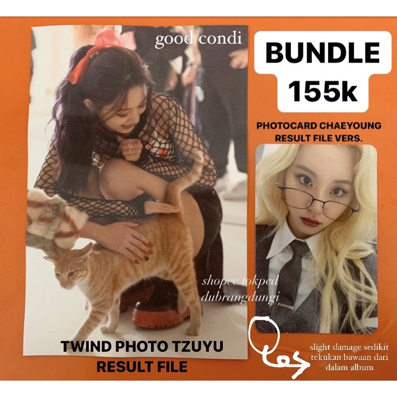 [BUNDLE] PHOTOCARD PC CHAEYOUNG TWICE FOL FORMULA OF LOVE RESULT FILE STUDY ABOUT LOVE VERSION WITH 
