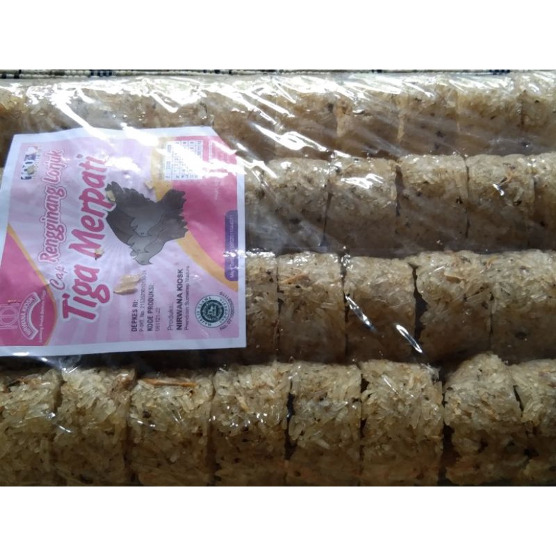 

Rennginang Lorjuk Super || Rengginang Tiga Merpati 700 gram [ ISI 40 Diameter Besar] ASLI MADURA