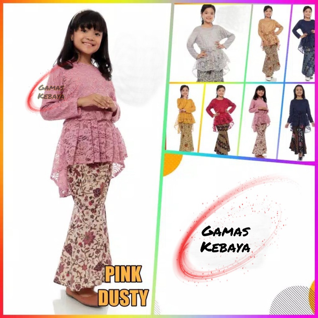 KEBAYA ANAK MODERN UMUR 4 6 8 10 12 TH