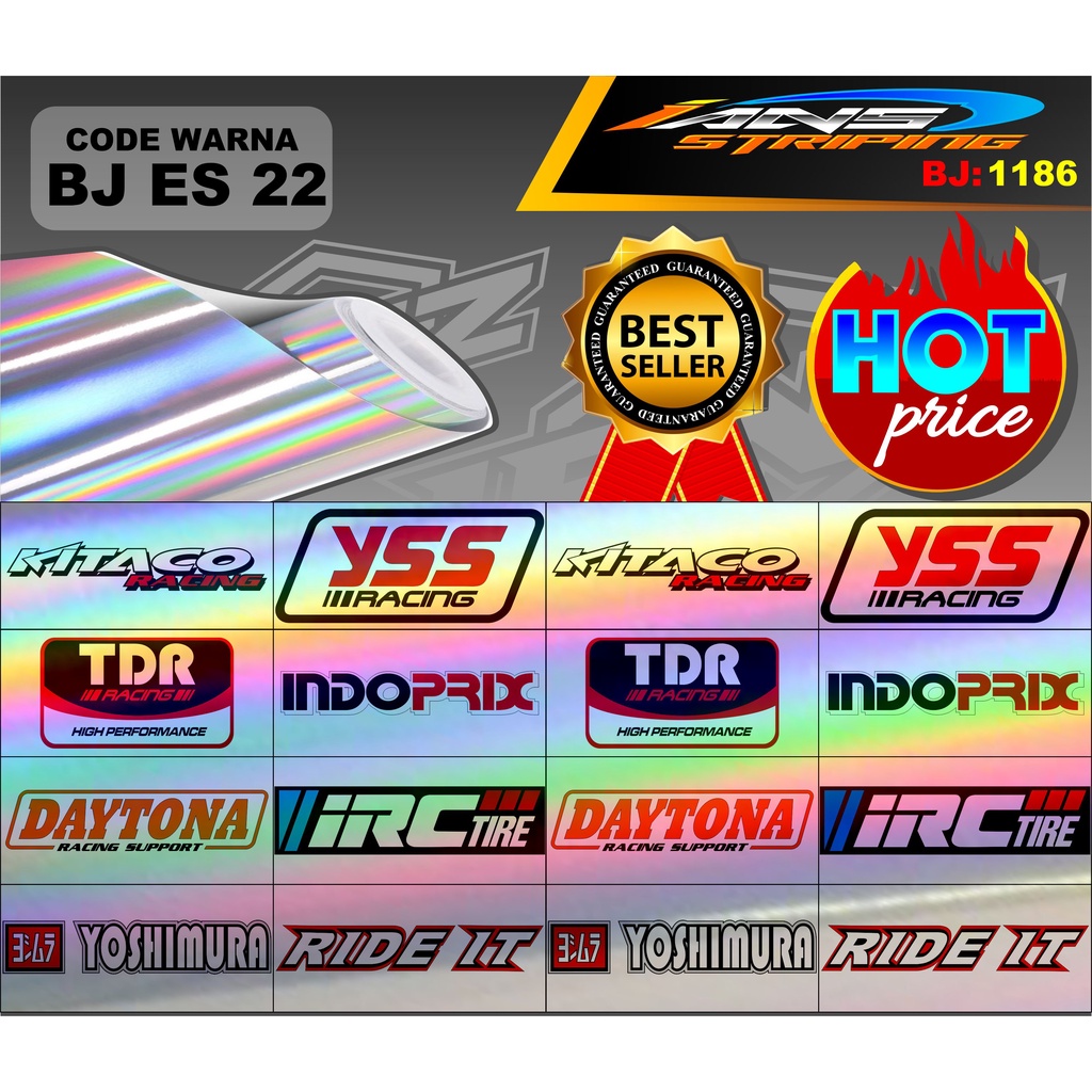 STIKER ESTETIK MOTOR / STIKER HOLOGRAM / STIKER MOBIL / STICKER MOTOR BEST SELLER