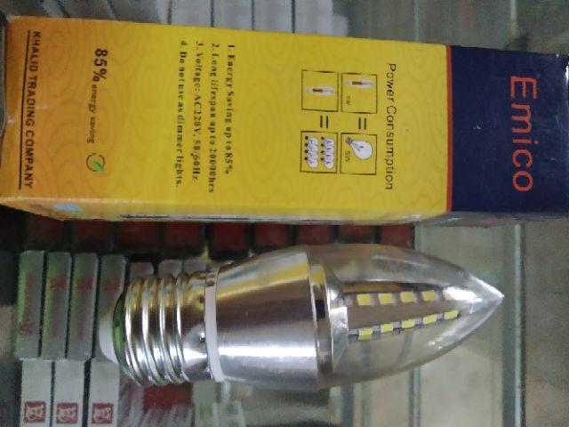  Lampu  Led Candle E27 Lampu  Jantung E27 5 watt Emico  