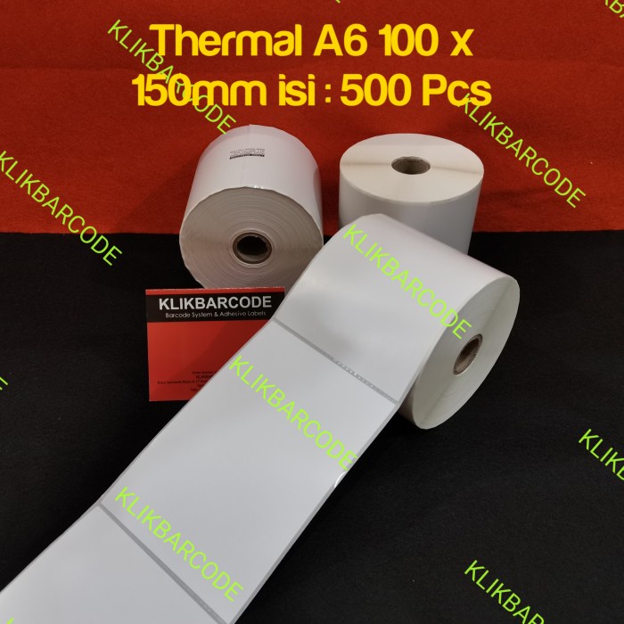 

Label Stiker Resi Thermal 100x150 mm / 100 x 150 mm / 10 x 15 cm 500Pc