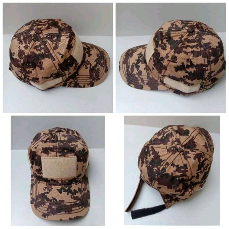 Topi Pramuka VELCRO Loreng premium