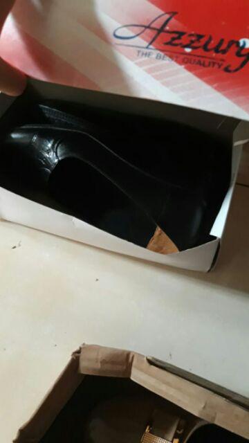 Sepatu Fantofel Wanita Kulit Lt29 Lm Hitam