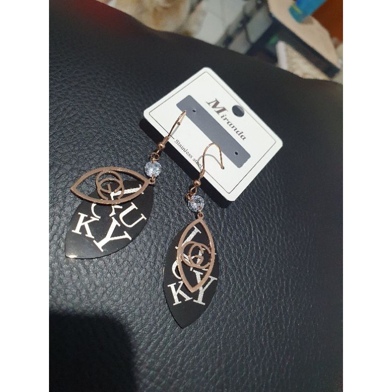 Anting Titanium asli anting giwang titanium Stainless steel Rosegold antt 09