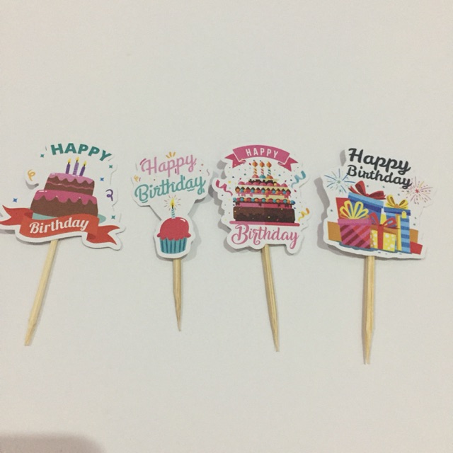 Topper cupcake happy birthday