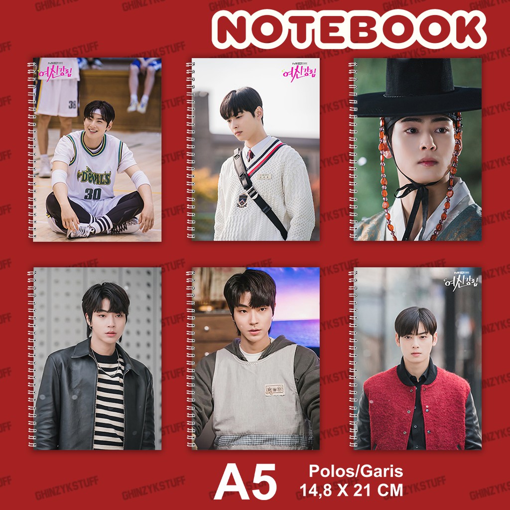 

Notebook KPOP A5 14,6 cm x 21 cm True Beauty Suho Seo Joon Eun woo Hwang In Yeob Seri 2