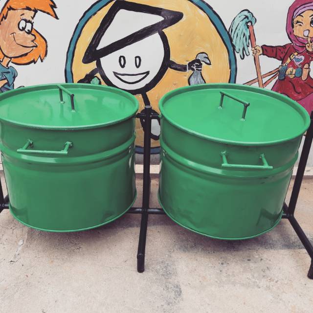Tong sampah drum