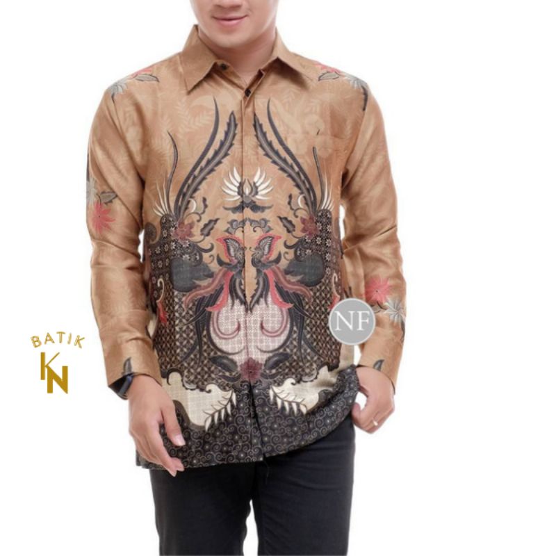 Kemeja Sutra Pria Batik Pria Sutra Batik Semi Sutra Hem Sutra Premium