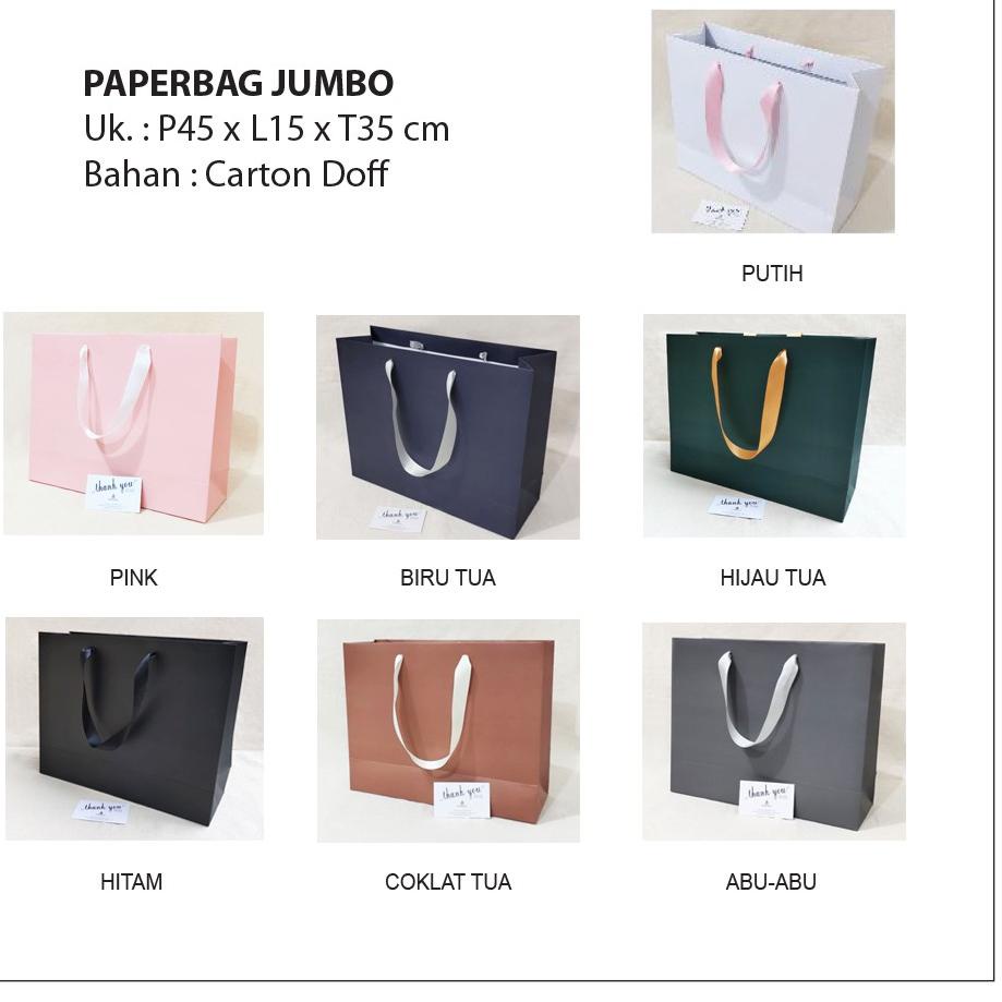 

Ready 6RDRV Premium Paper bag BESAR & JUMBO/Kantong kado 53 Terbatas
